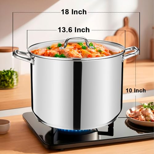 Stainless Steel Large Stock Pot (24 Quarts)