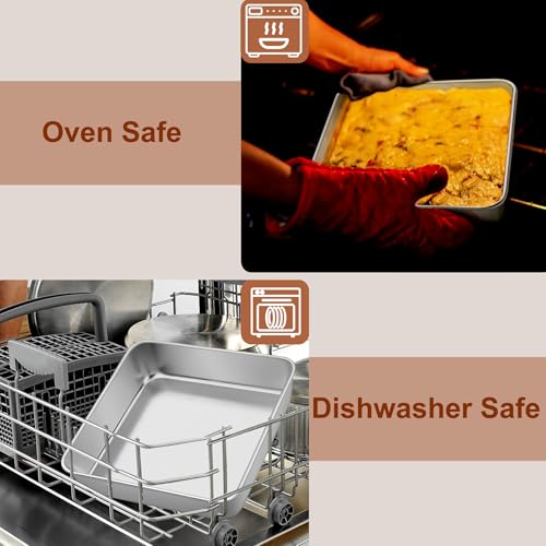 6 8 Inch Square Baking Cake Pan (6'' x 6''+8'' x 8'')