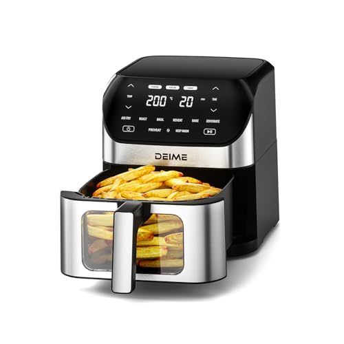 Air Fryer 6.2 QT Large Capacity Oilless Hot Air Fryers Oven 1500W Healthy Cooker with 10 Presets
