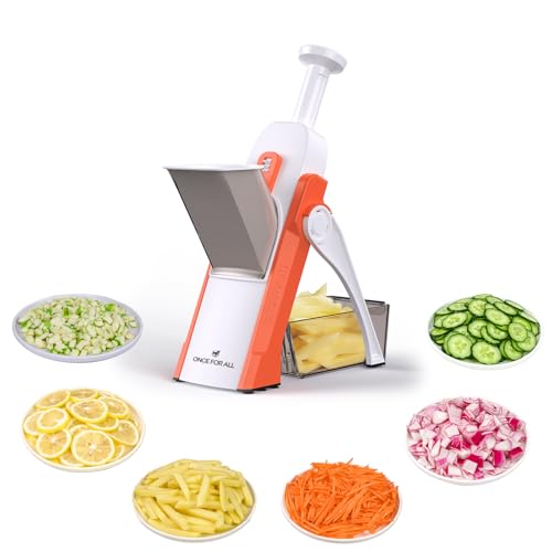 Mandoline Slicer for Kitchen (Orange)