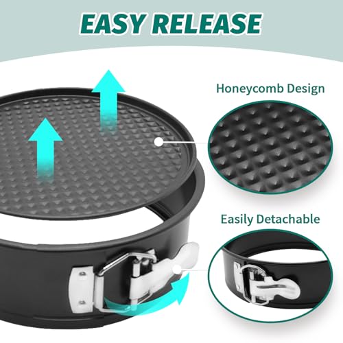 Cake Pan Set for Baking (Black Set)
