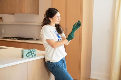 Green Gloves Disposable Latex Free (Small)