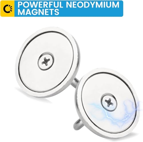 50 Pack Heavy Duty Magnetic Hooks (50 Count)