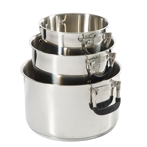 Platinum Silverbolt 6 Piece Stackable Space (Stainless (Silverbolt) / 6-Piece Cookware Set)
