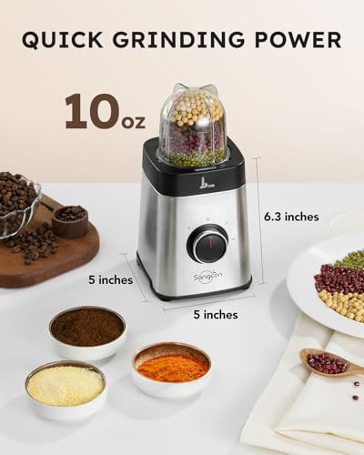 Blenders for Kitchen (1 Large Cup & 2 Cups & 2 Blades)