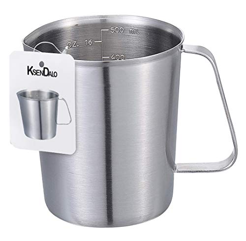 16oz Stainless Steel Measuring Cup with Handle (500ML)