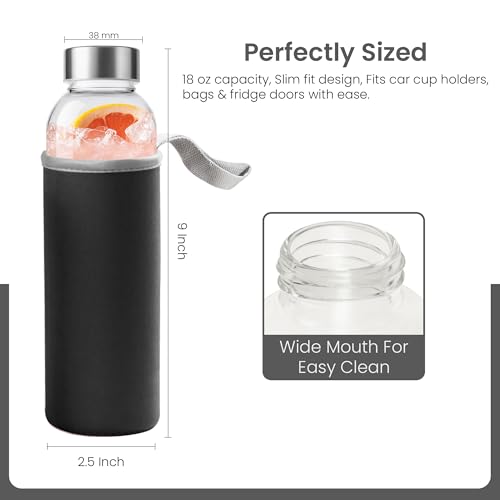 Clear Glass Bottles with Lids