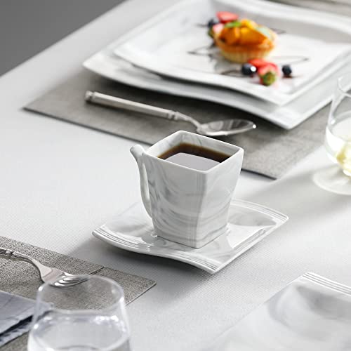Plates and Bowls Sets (30 Piece(Service for 6) / Marble Grey)