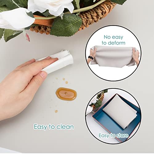 Extra Large Silicone Table Mat (06-light Gray / 27.6"L x 15.7"W)