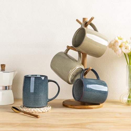 Large Coffee Mugs Set of 4 (Multicolor / Set of 4 (18oz))