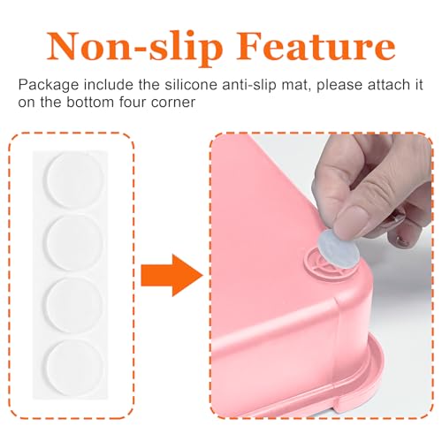 Expandable Silverware Drawer Organizer (Pink / M(9.5-15.2"W x 12.6-19"D))