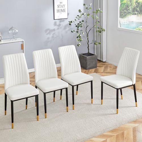 Modern Dining Chairs Set (B- White)