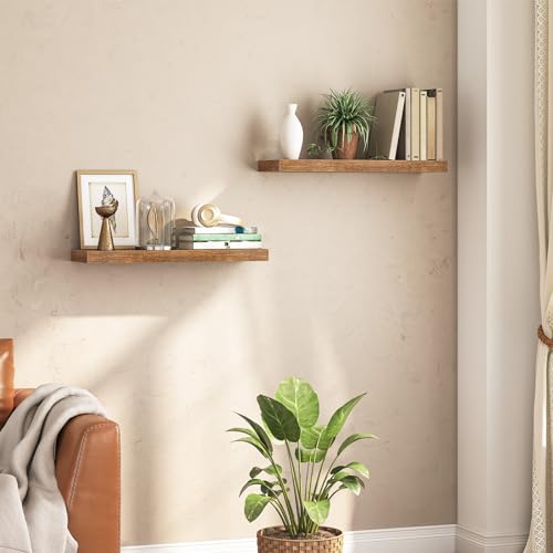 Floating Shelves for Wall (Rustic Brown / 23.6 Inches)