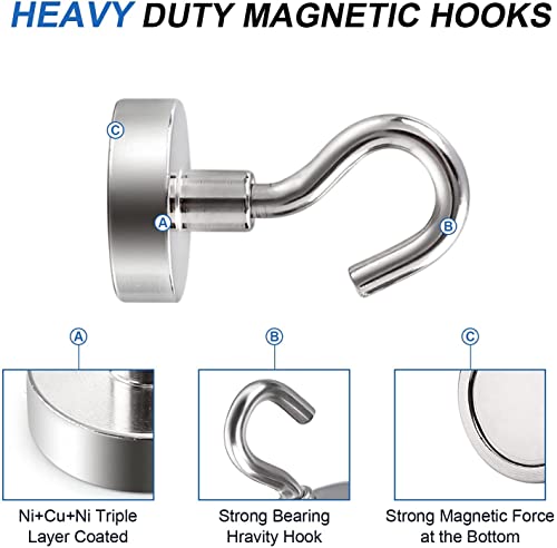 Magnetic Hooks for Cruise Essentials 2026 Cabins Door 12 Pack