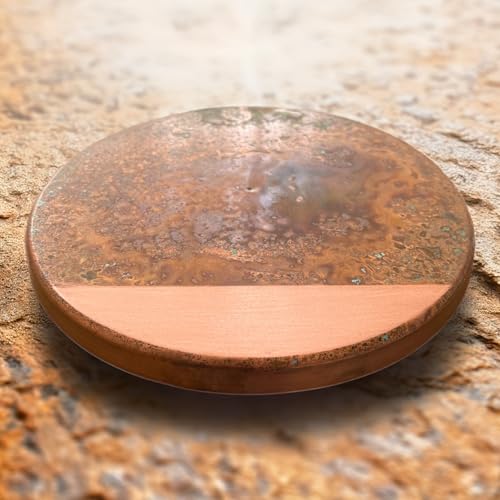 Handmade Wall Hanging Patina Art (Martian / 11"L x 11"W)