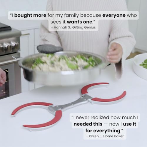 Pot Lid Holder While Cooking (Flame Red)