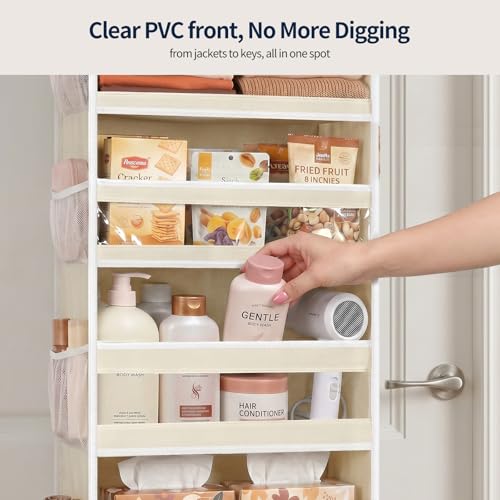 7 Tier Over the Door Organizer (Cream White / 7 Tier)
