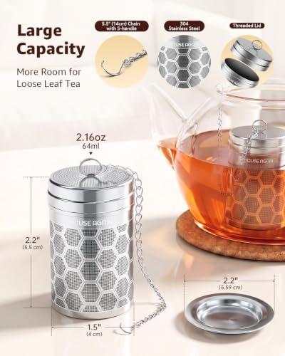 2 Pack Tea Infusers (Small × 2 / Hexagon)