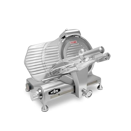 MS 10SL Commercial 320w Electric Meat Slicer 10 (Anodized Silver)