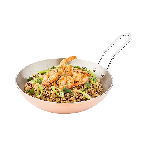 Round Copper Stainless Steel And Mini Skillet (Copper and steel / Skillet)
