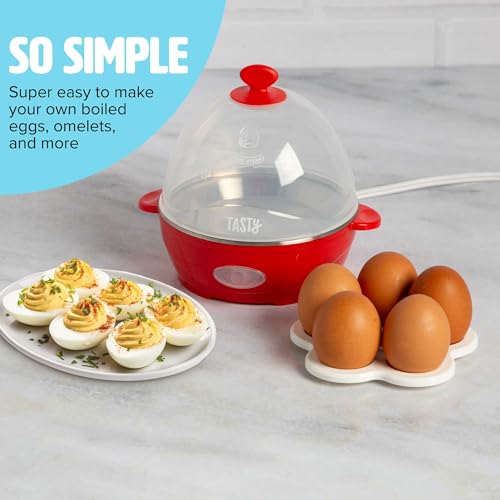 Mini Rapid Egg Cooker (5-Egg / Red)