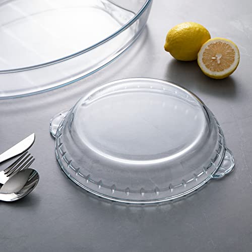 Sweejar Glass Pie Pan for Baking (9.5 INCHES)