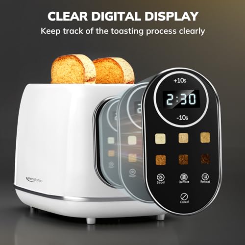 Smart Touch Screen Toaster 2 Slice (Extra Wide Slot / White)