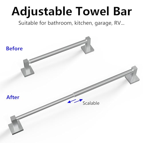 Towel Bar Towel Racks for Bathroom Wall Mounted (Brushed Nickel / Wall-Mounted)