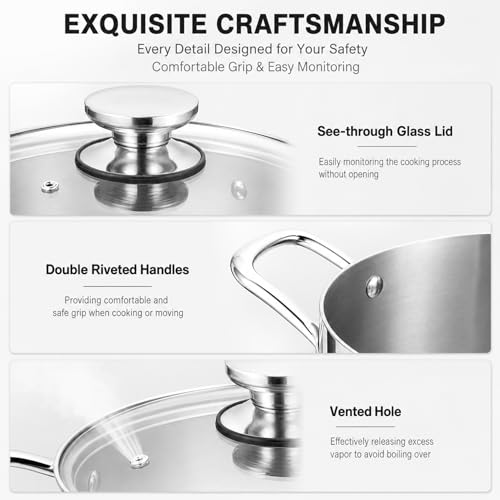 8 Quart Stock Pot (8 Quarts)