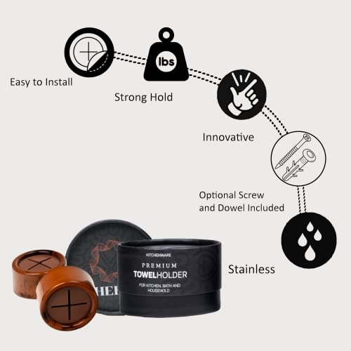 Towel Holder 8 Pack (8 Pack / Chocolate Brown)