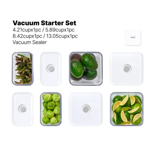 Premium Airtight Food Storage Containers & Vacuum Sealer Machine Starter Set (OT-VS SET/5P)
