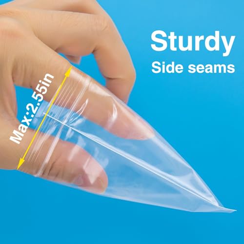 400Pcs 3x4 Inch Clear Plastic Zip Bags