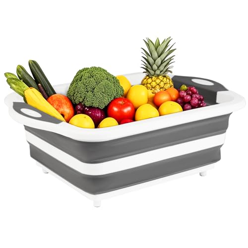 Collapsible BBQ Prep Tub (Gray)