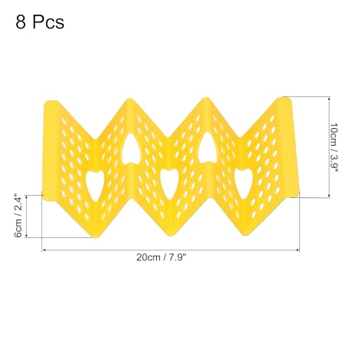 8 Pcs Taco Holder Stand (Yellow)