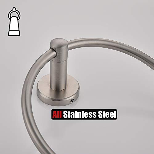 Towel Ring 304 Stainless Steel Hand Towel Holder for Bathroom (Brushed)