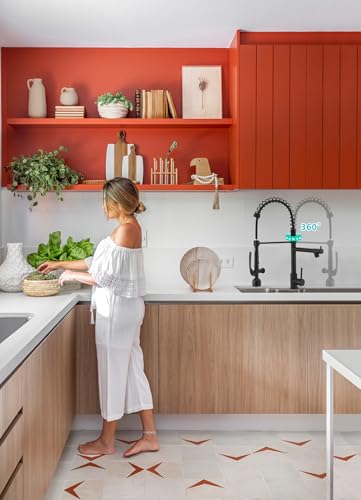 Black Kitchen Faucet with Pull Down Sprayer (Matte Black)