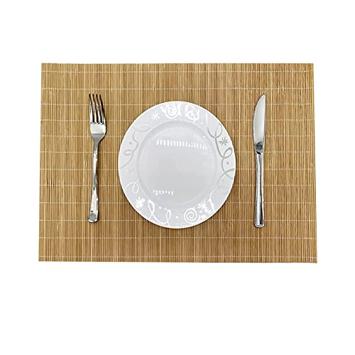 Bamboo Placemats Set of 2 (Brown / Set of 2)