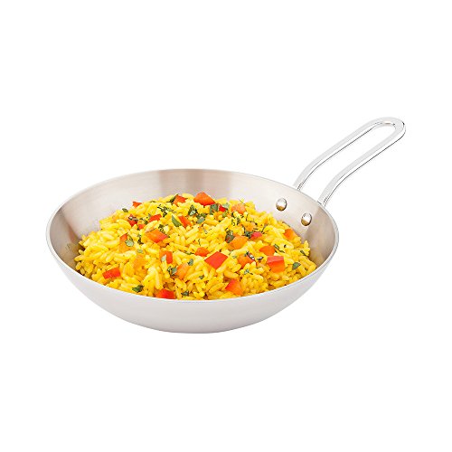 Round Silver Stainless Steel Mini Skillet (Stainless Steel / Skillet)