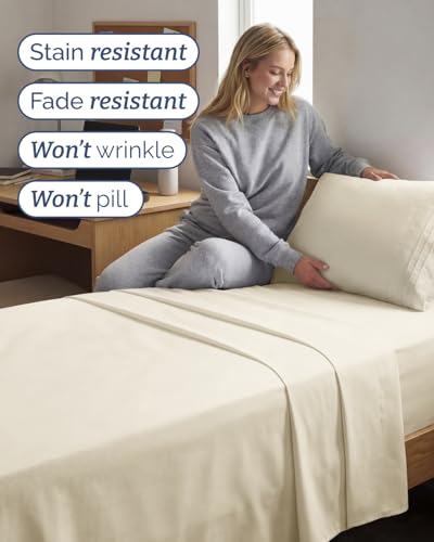 Twin XL 3 Piece Sheet Set (10 - Off White / Twin XL)