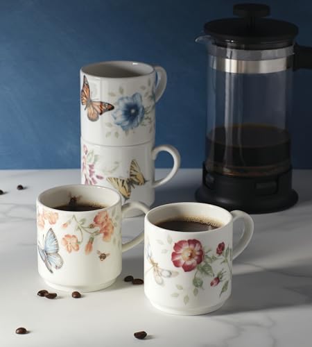 890451 Butterfly Meadow 4 (Stacking Mugs, Set of 4)