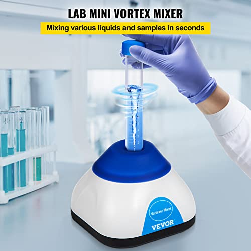 Vortex Mixer 3000RPM Mini Vortex Mixer Shaker (Blue)