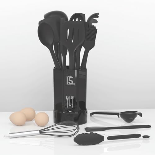 Silicone Cooking Utensils Set (Gray)