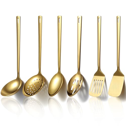Gold Kitchen Utensils Set 6pcs (2.Gold)