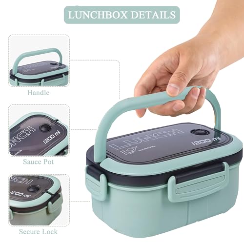 Double Layer Bento Box with Cutlery