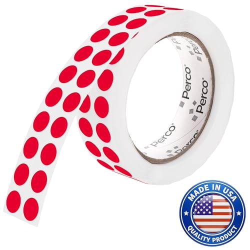 Red Round Circle Dot Sticker 1 (Red / 0.5 Inch)