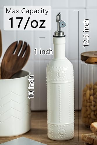 Olive Oil Dispenser Bottle with Spout (17 OZ - Point)