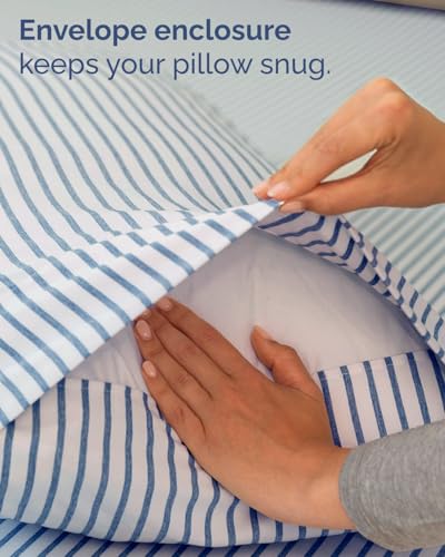 Twin Size 3 Piece Sheet Set (43 - Blue Stripes 2 / Twin)
