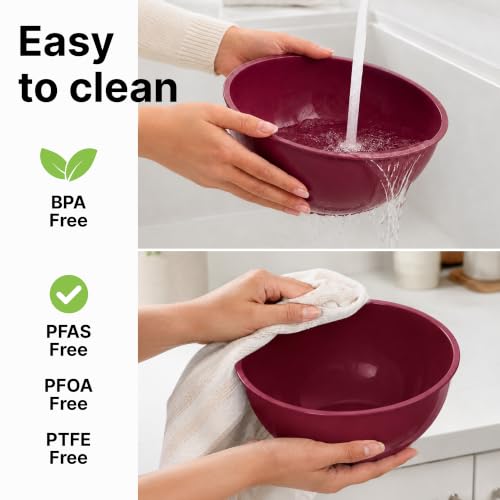 12 Piece Plastic Mixing Bowls with Leak (452.48 Count)
