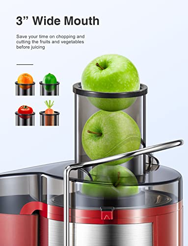 Juicer Machine 500W Centrifugal Juicer with Extra Wide Feed Chute