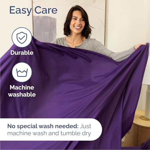 Queen Size 4 Piece Sheet Set (36 - Purple / Queen)